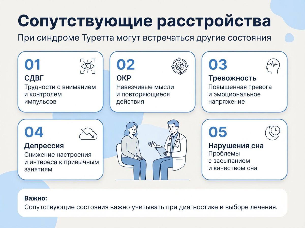 Лечение синдрома Туретта в Лузе инфографика